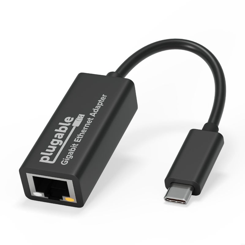Plugable USB C to Ethernet Adapter, Fast and Reliable Thunderbolt or USB C to Gigabit Ethernet Adapter, Compatible with Windows, Mac, iPhone 15, ChromeOS, Dell XPS, Switch - Image 1